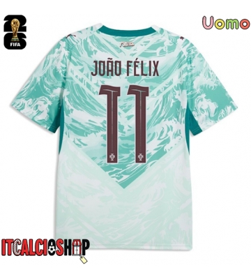 Portogallo Joao Felix #11 Seconda Maglia Mondiali 2026 Manica Corta